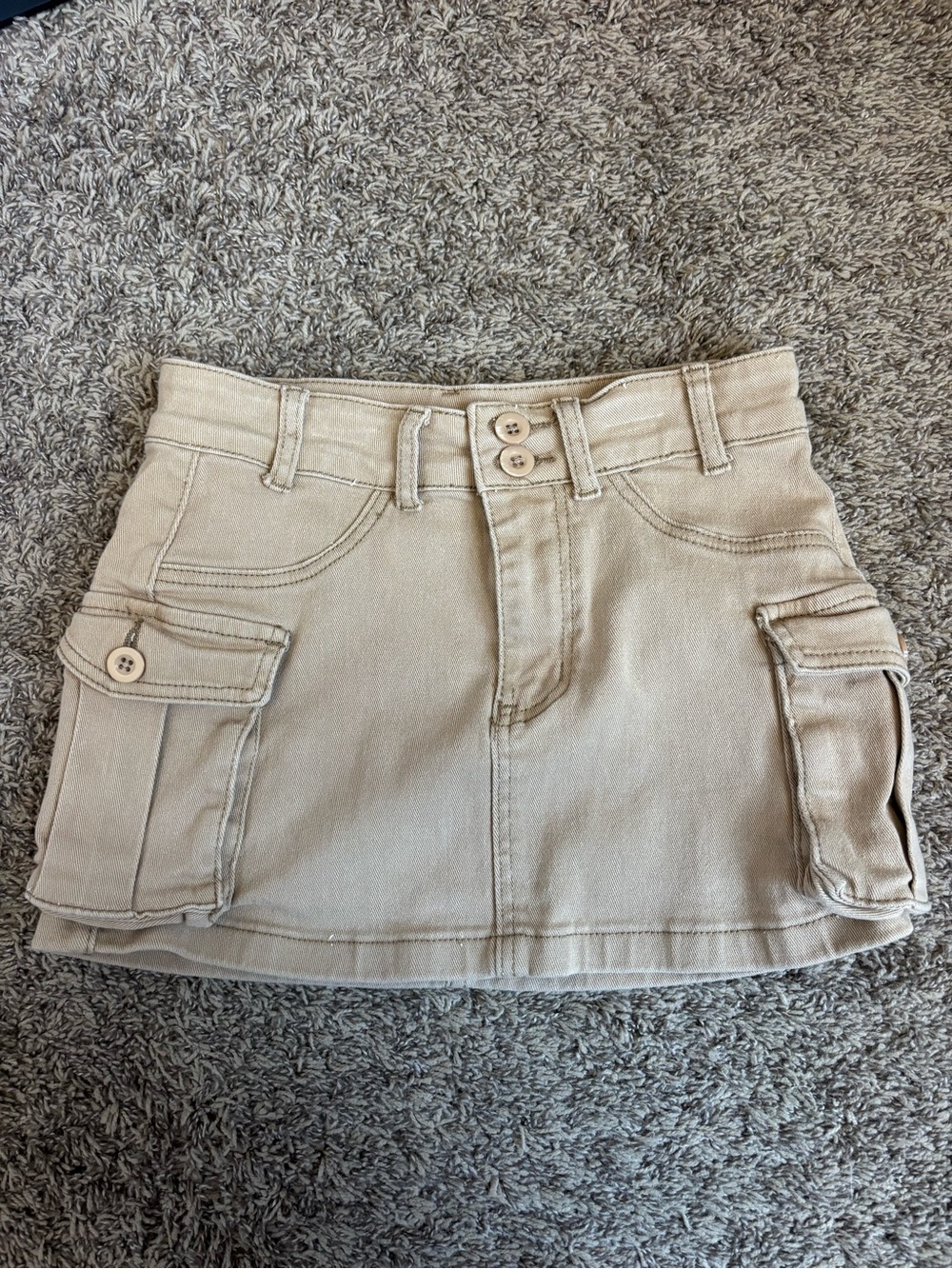 SHEIN beige and black cargo skirts
